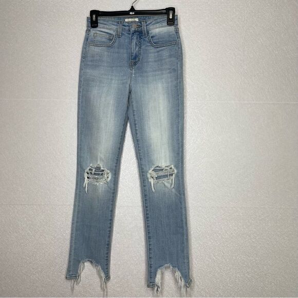 𝅺l’agence High Line Skinny Jean In Classic Brasie Chewed Hem 24 - Picture 2 of 7
